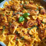 Marry Me Pastapfanne mit gebratenem Hähnchen