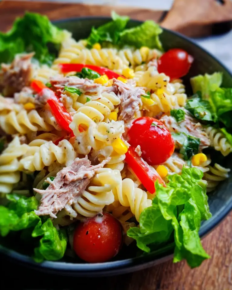 Nudelsalat mit Thunfisch – schnell und einfach