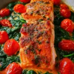 Ofenlachs mit Spinat - schnell & einfach