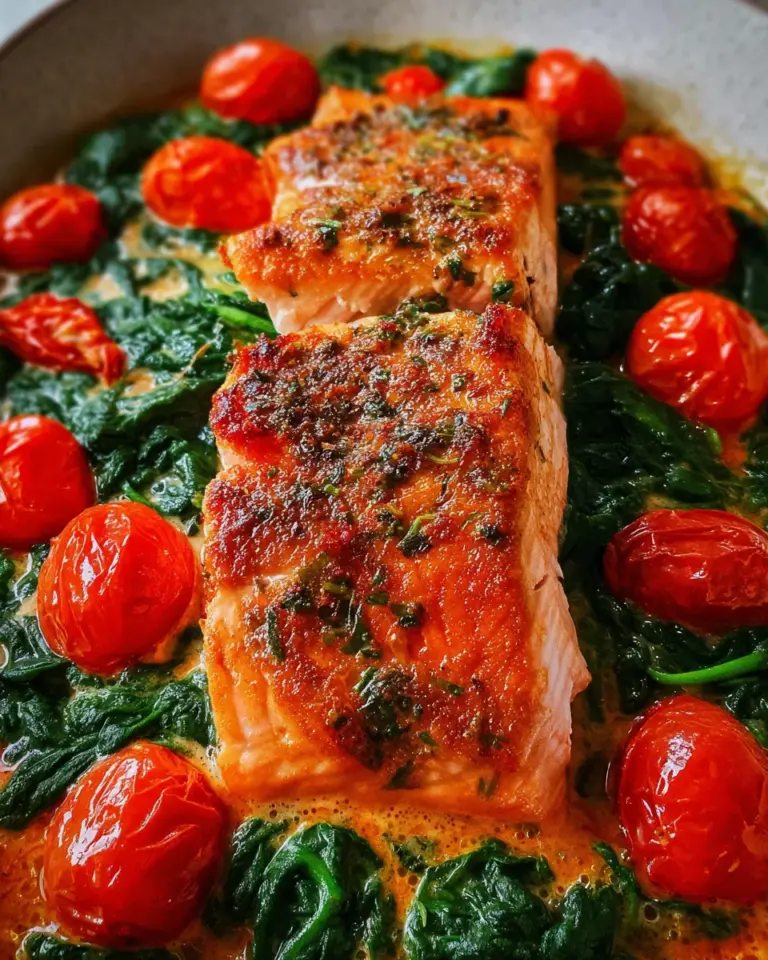 Ofenlachs mit Spinat - schnell & einfach