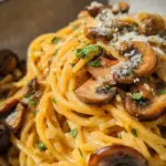 One-Pot-Spaghetti mit Champignons
