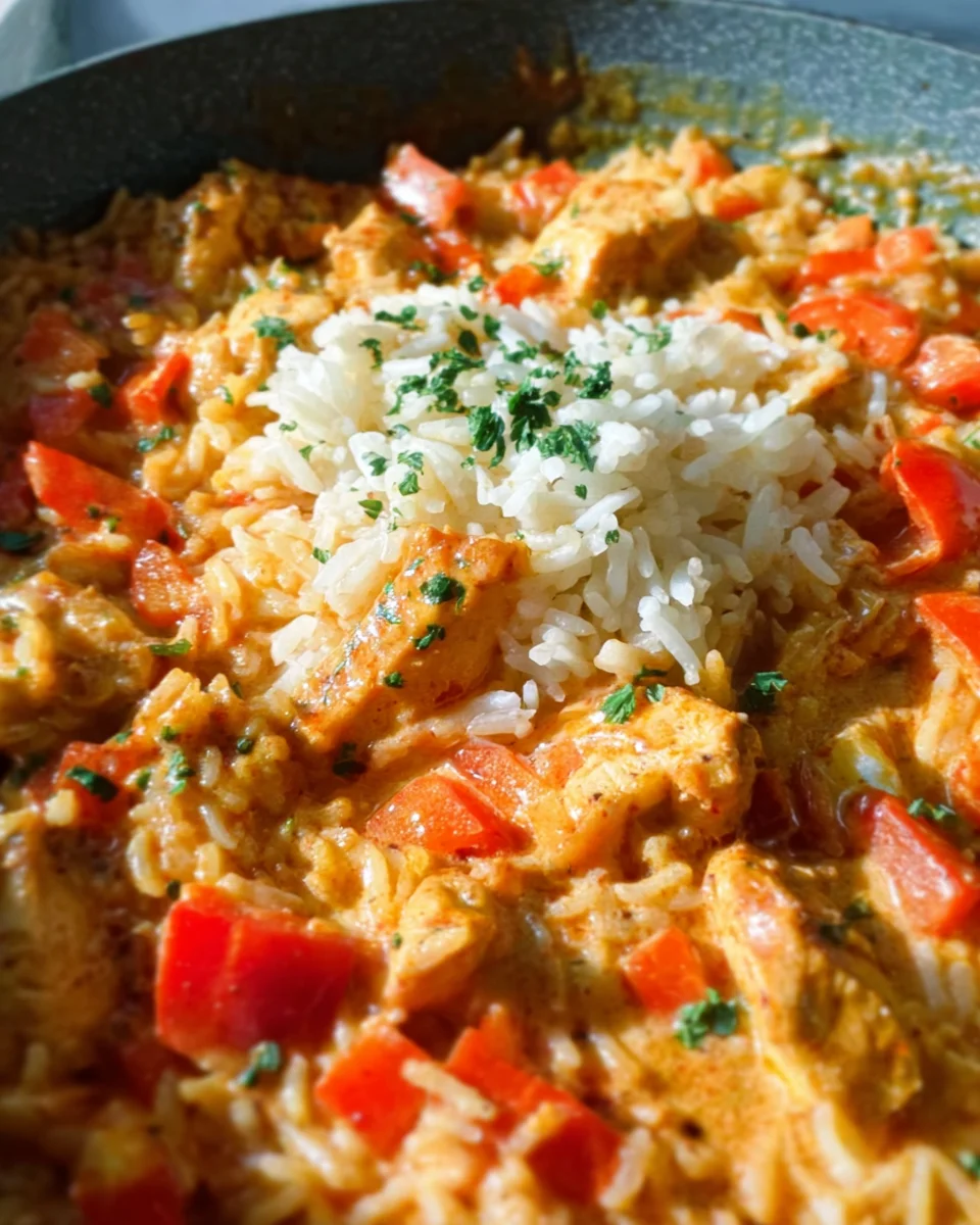 Paprika-Hähnchen-Pfanne