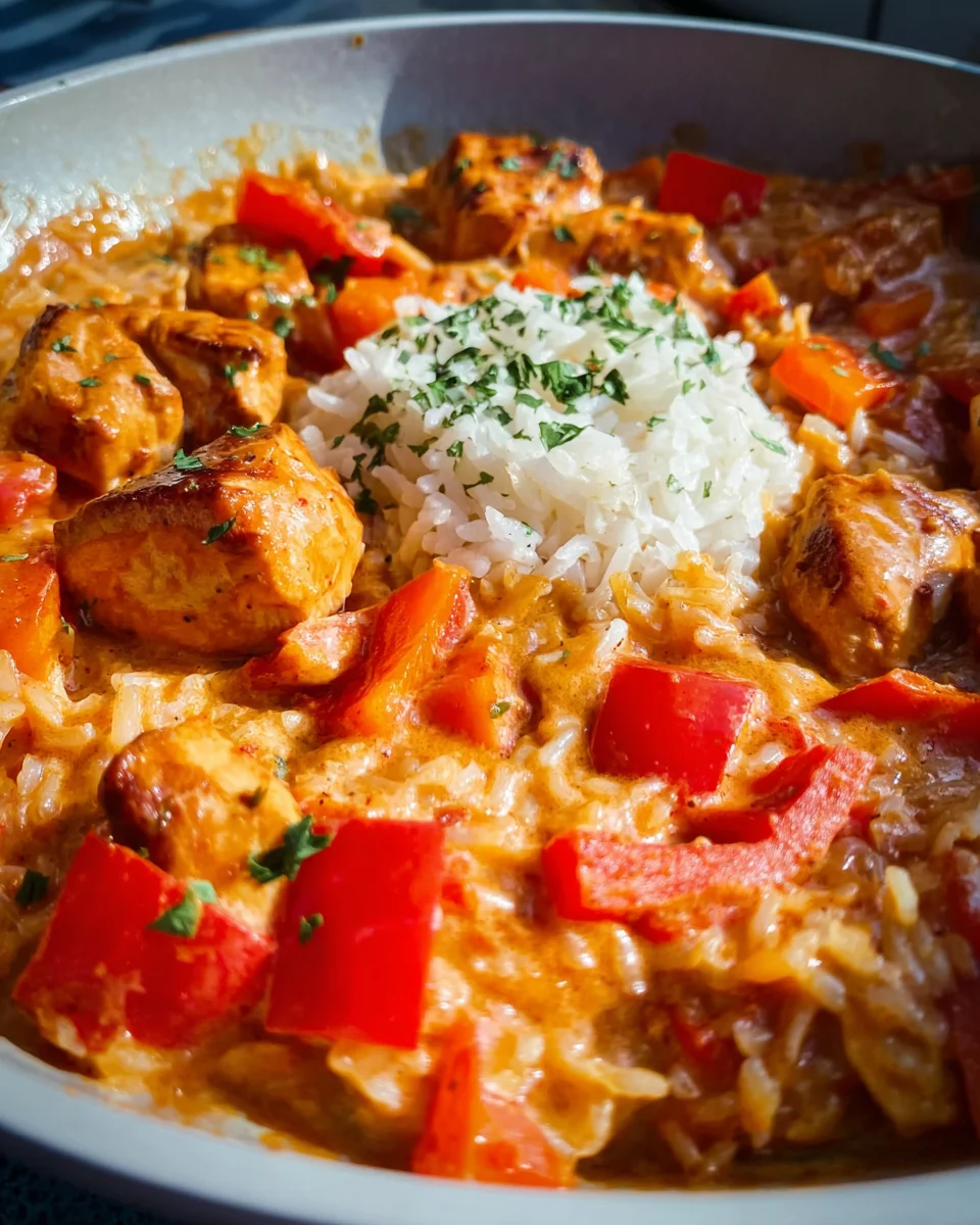 Paprika-Hähnchen-Pfanne