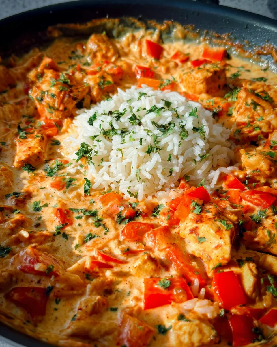 Paprika-Hähnchen-Pfanne