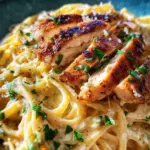 Pasta Chicken Alfredo (einfaches Rezept)