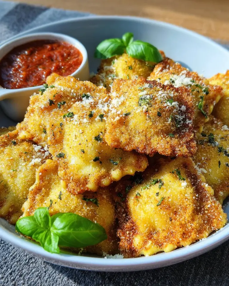 Ravioli aus der Heißluftfritteuse