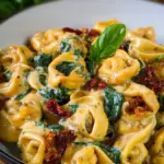 Schnelles Tortellini Rezept mit getrockneten Tomaten