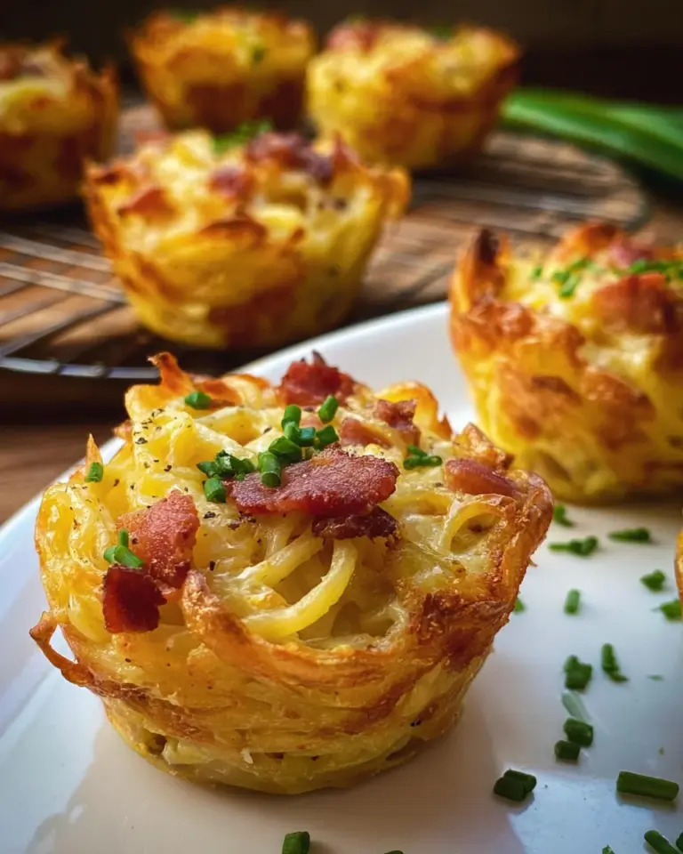 Spaghetti Carbonara Muffins