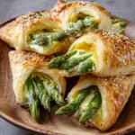 Spargel im Blätterteig