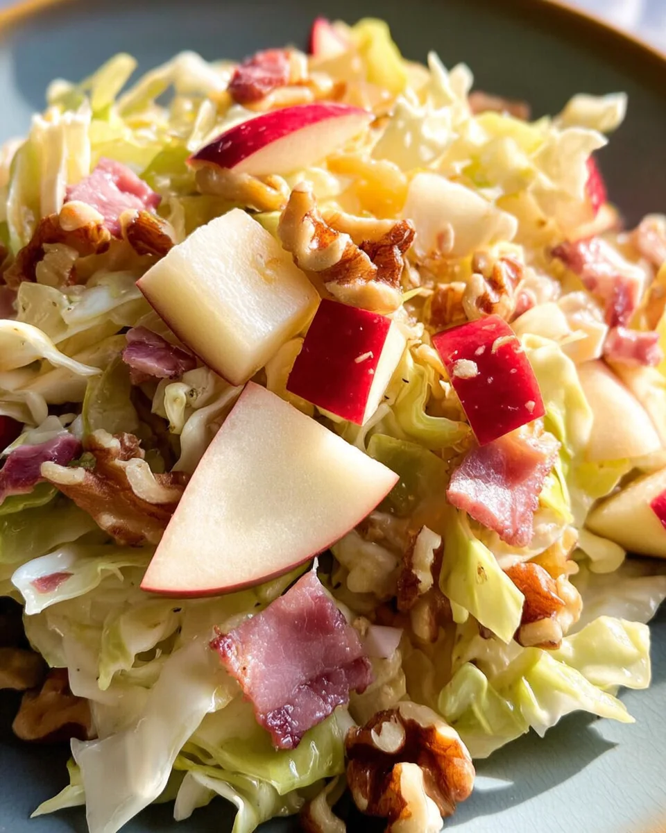 Spitzkohl-Apfel-Walnuss-Salat
