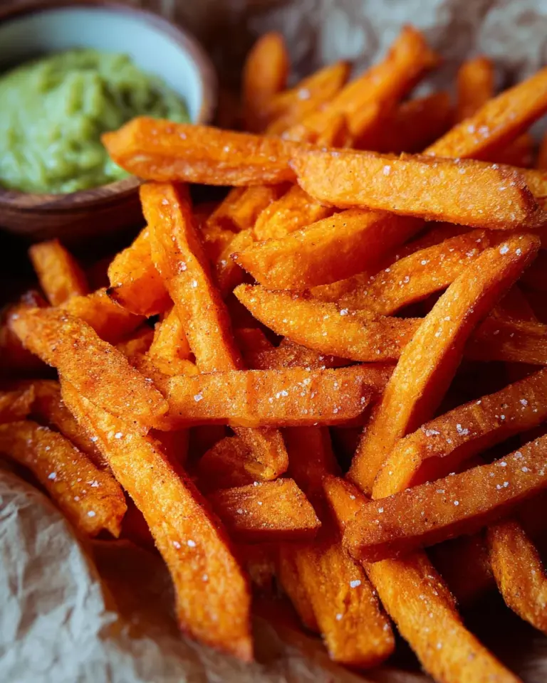 Süßkartoffel-Pommes aus der Heißluftfritteuse