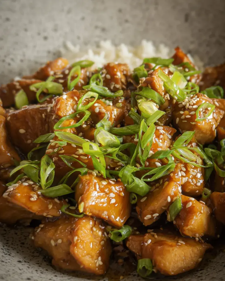 Teriyaki Hähnchen mit wenigen Zutaten