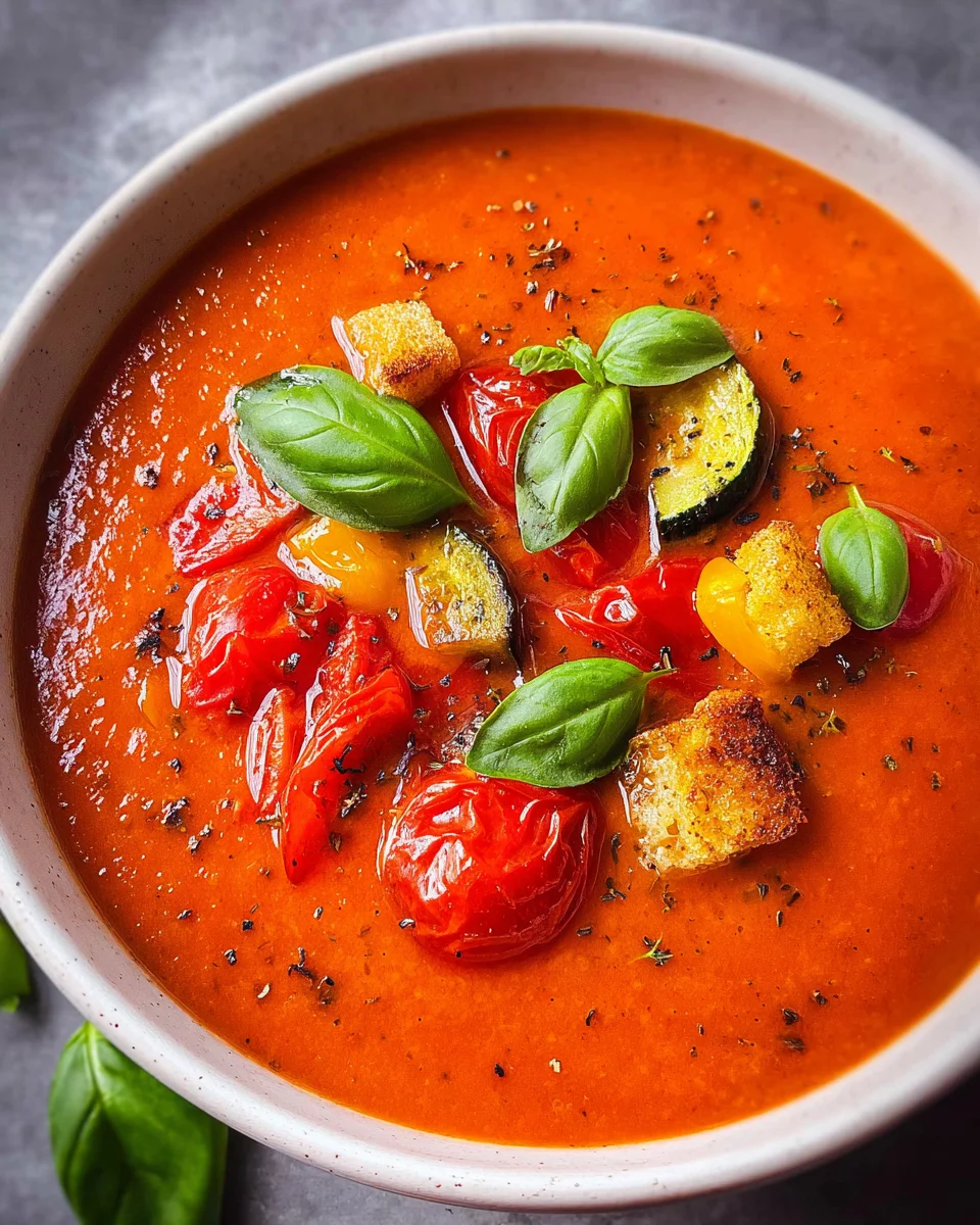 Tomaten-Paprika-Suppe