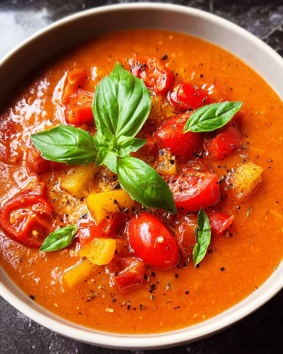 Tomaten-Paprika-Suppe