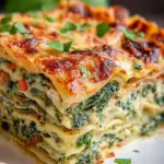 Vegetarische Lasagne mit Spinat und Ricotta