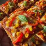Vegetarische Pizzaecken | Fingerfood