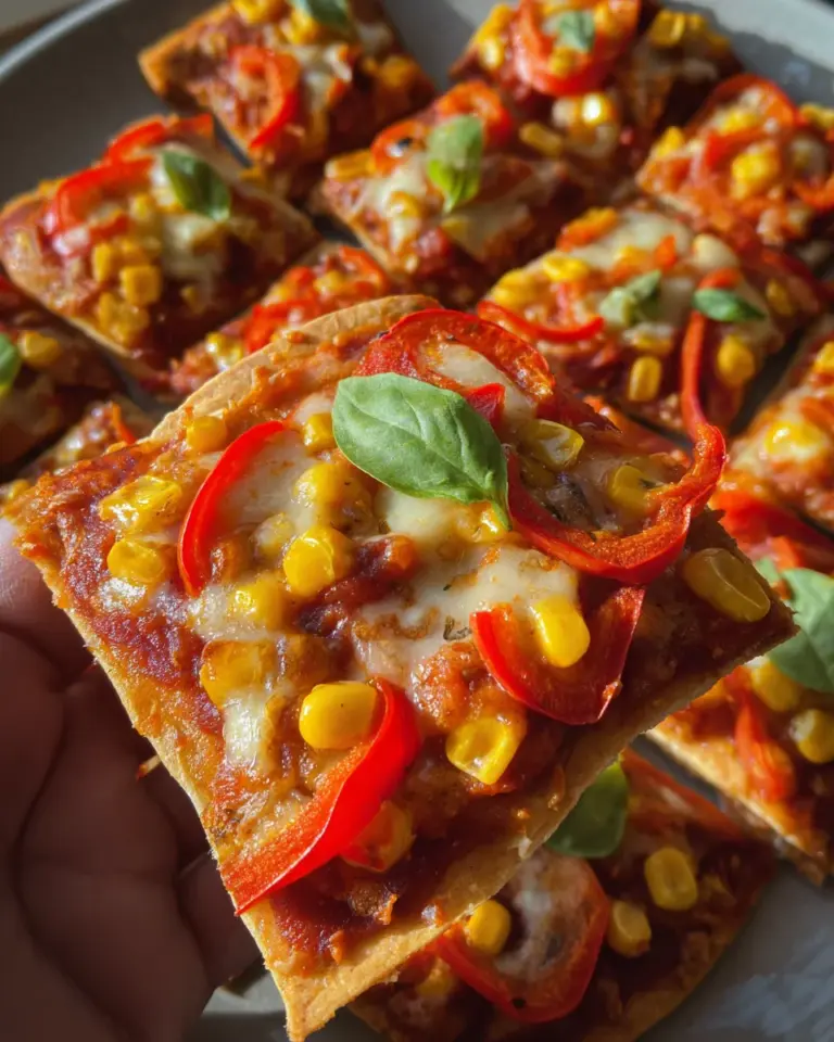 Vegetarische Pizzaecken | Fingerfood