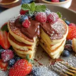 Vergiss schlimme Fluffige Pancakes: 4 Zutaten für Glück!
