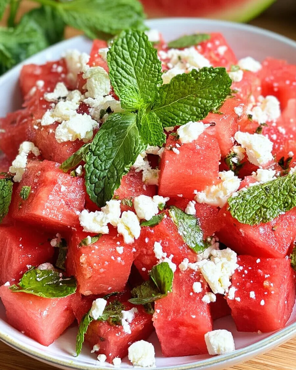 Wassermelonen-Feta-Salat