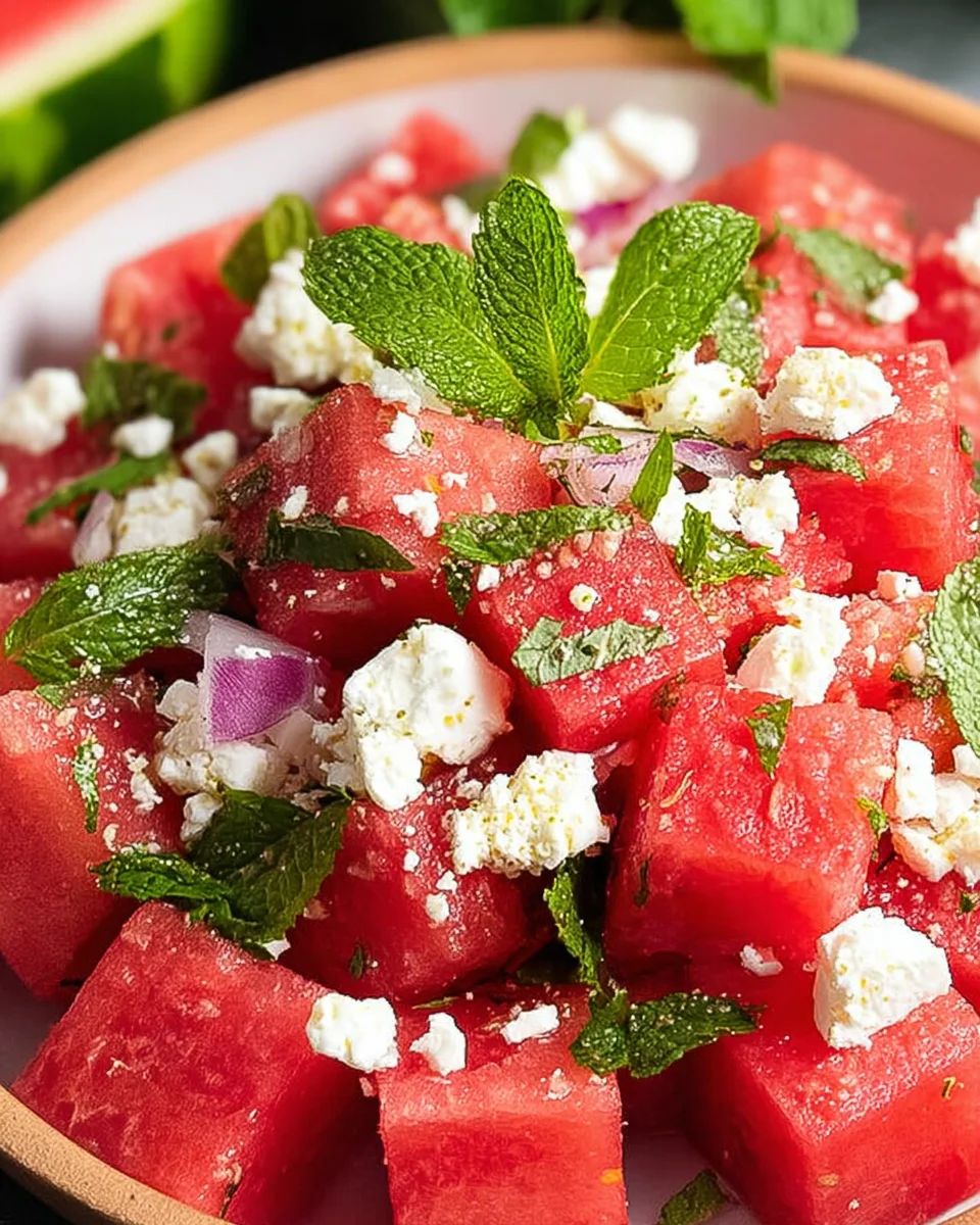 Wassermelonen-Feta-Salat