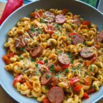 Würzige One-Pot Pasta mit Krakauer und Paprika