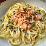 Zitronen Lachs Pasta