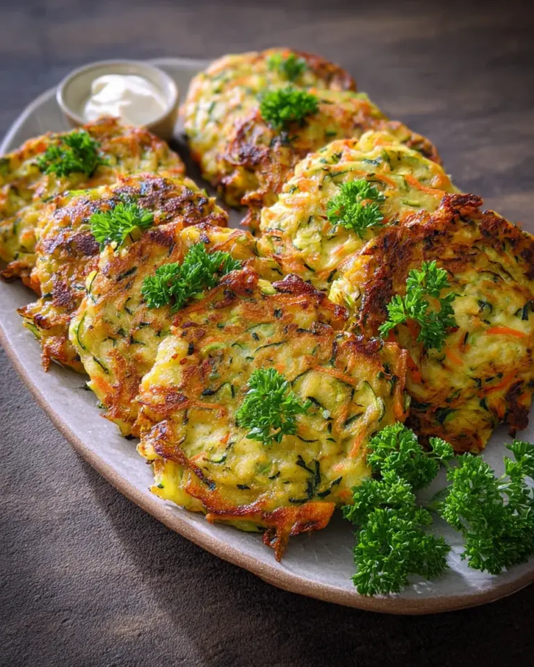 Zucchinipuffer aus dem Ofen