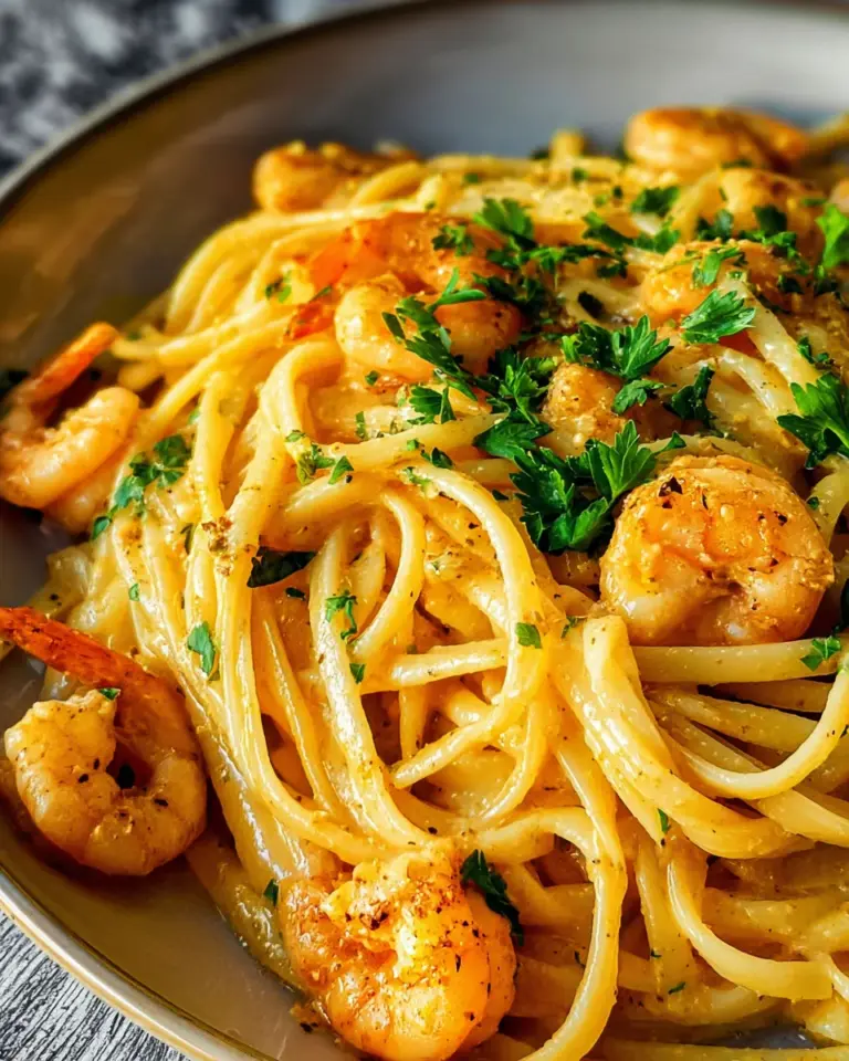 cremige Garnelenpasta